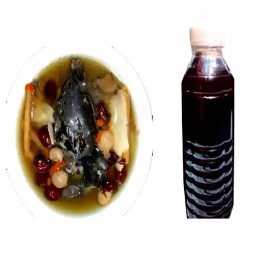 Hình ảnh Combo gà ác tiềm nhỏ + chai la hán quả