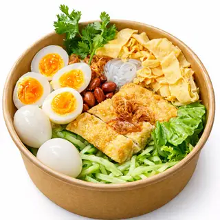 CB: Bún Mini + Da Heo Tóp Mỡ Cháy Tỏi - 33.000 ₫ tại Bún Nước Tương Healthy - Nguyễn Thượng Hiền