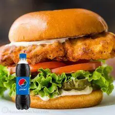 Hình ảnh Combo Hamburger Tôm Trứng + 01 Pepsi (Hoặc nước khác)