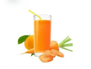 Hình ảnh Mix nước ép hảo hạng cam và cà rốt.