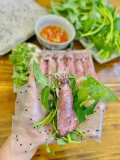 Hình ảnh Mực Trứng Cuốn Rau Muống