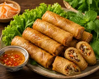 Hình ảnh chả giò chiên 