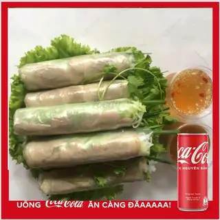 Hình ảnh 5 gỏi cuốn thịt chân giò + pepsi chai