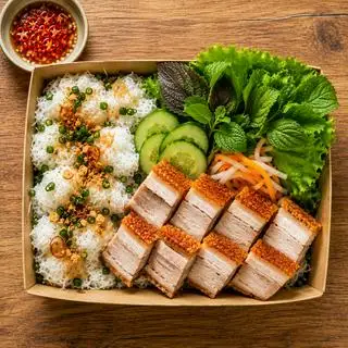 Hình ảnh Bánh Hỏi Heo Quay Da Giòn Nhiều Thịt