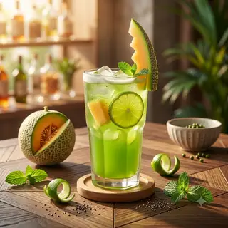 Hình ảnh Soda dưa lưới