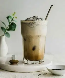 Hình ảnh Cafe Mè đen kem béo HOT