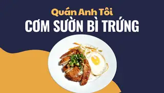 Hình ảnh cơm sườn, trứng ốp la 