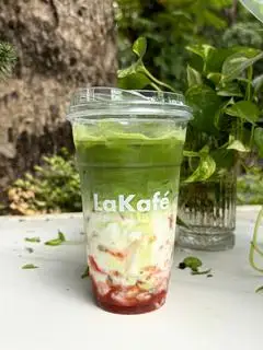 Hình ảnh Matcha latte dâu