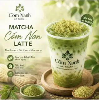 Hình ảnh Matcha Cốm Non Latte	