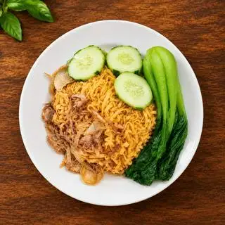 Hình ảnh Mì trộn chay hành tỏi