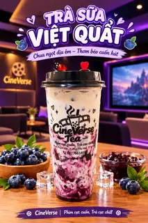 Hình ảnh Trà sữa việt quất