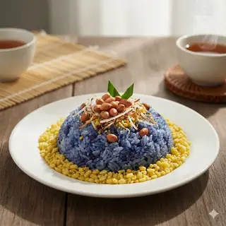 Hình ảnh Xôi đậu biếc (xanh lam)