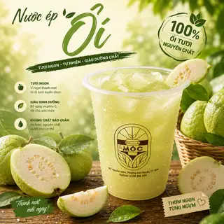 Nước Ép Ổi - Ly 1L - 34.000 ₫ tại Tiệm Nhà Mộc - Nước Ép - Trà Trái Cây & Trái Cây Chấm Muối - Nguyễn Kiệm