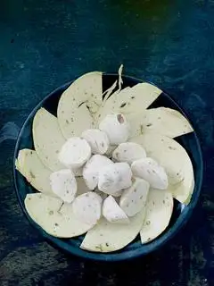 bò viên chay  - 20.000 ₫ tại Lẩu Chay & Coffee Hoa Sen Trắng - Trần Văn Quang