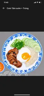 Cơm tấm sườn trứng  - 59.000 ₫ tại Bún Thịt Nướng & Bánh Mì An Khang - Nguyễn Xí