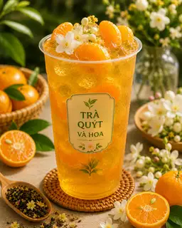 Hình ảnh Trà quýt và hoa