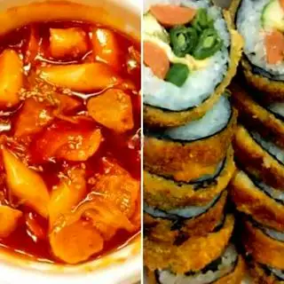 Hình ảnh 1 kimbap chiên - sốt tok cay