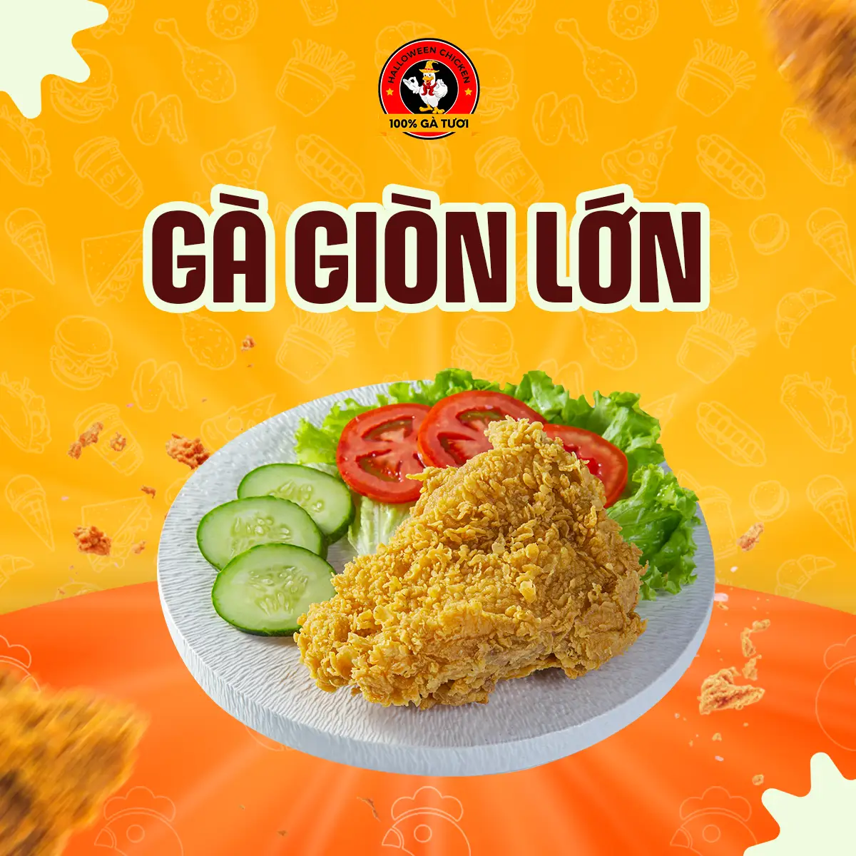 Hình ảnh Gà giòn lớn