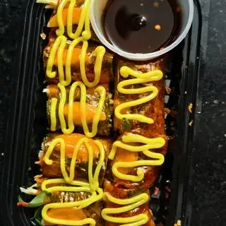 Hình ảnh Bánh tráng cuốn mix sốt phomai - sốt me