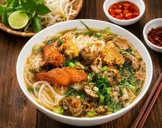 Hình ảnh Bún cá đầy đủ