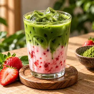 Hình ảnh Matcha Dâu/いちご抹茶