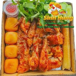 Hình ảnh Gà nướng mắm nhĩ - 1 cơm 4 bánh - đầy đủ