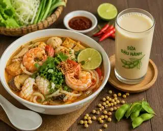 Hình ảnh Bún thái  +sửa đâu nành 