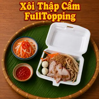Xôi Thập Cẩm FullTopping - 55.000 ₫ tại Xôi Cậu Ba Bi - Xôi Mặn, Gà Xé & Xá Xíu - Cách Mạng Tháng Tám