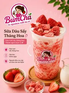 Hình ảnh Sữa dâu sấy thăng hoa