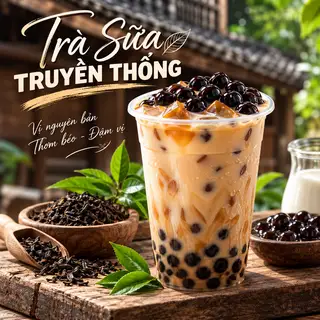 Hình ảnh Trà Sữa Truyền Thống Vị Nguyên Bản