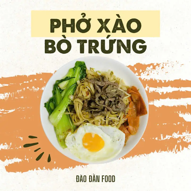 Phở Xào Bò Trứng - 45.000 ₫ tại Đào Đần - Bò Hầm Pate - Cầm Bá Thước