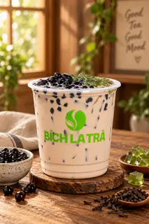 Hình ảnh Trà Sữa Truyền Thống  - Trân Châu Đen & Thạch Lá Dứa