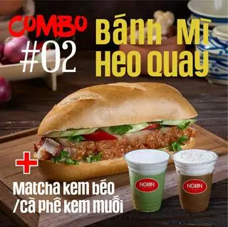 Combo bánh mì heo quay + Coffee kem muối hoặc Ca cao kem béo  - 59.000 ₫ tại Bánh Mì Heo Quay Ngon - Hoàng Văn Thụ