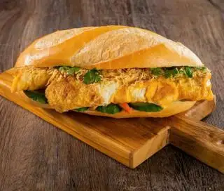 Hình ảnh bánh mì patte trứng