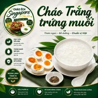 Cháo trắng trứng muối phần 1 trứng  - 29.000 ₫ tại Cháo Ếch Singrapore 3 Chị Em - Đường Số 6