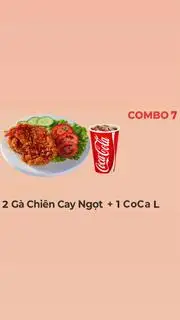 Hình ảnh COMBO 7 (2 gà sốt cay ngọt + 1 coca)