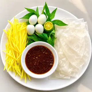 Hình ảnh BÁNH TRÁNG CHẤM MUỐI KEO LÌ 
