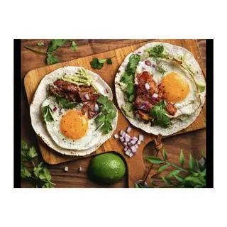 Eggs tacos - 2pcs  - 69.000 ₫ tại Bánh Mì Burger, Kebab Falafel & Smoothies - Gotcha Saigon - Đề Thám