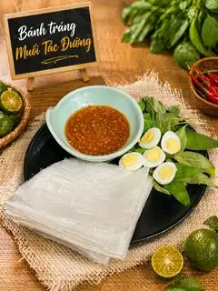 B.Tráng Dẻo Chấm Muối Tắc Dường - 33.000 ₫ tại Bánh Tráng Dẻo Cuốn Trộn Y2 - Cách Mạng Tháng Tám
