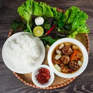 Bún chả Hà Nội - 58.000 ₫ tại Bánh Cuốn & Bún Chả Hà Nội Tiệm Bánh Đợi - Độc Lập