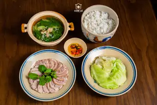 Hình ảnh Cơm chân giò luộc