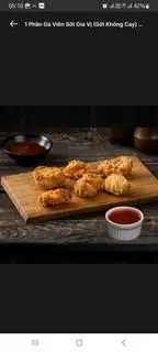 1 Phần Gà Viên Sốt Cay (Sốt Riêng) - 51.500 ₫ tại Gà Rán Oppa Chicken - Nguyễn Văn Giai