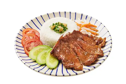 Cơm sườn nướng - 55.000 ₫ tại Cơm Tấm Cây Khế 3 - Nguyễn Văn Khối