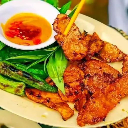 Vú heo nướng - 100 gram - 62.000 ₫ tại Lucky Cat Thịt Nướng Xiên - Thức Ăn Vặt - Bùi Minh Trực