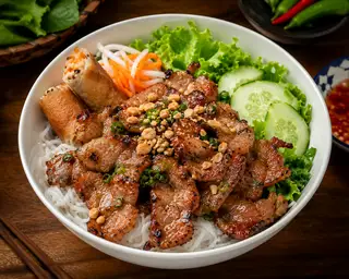 Bún thịt nướng - 50.000 ₫ tại Ahu Foodies - Pizza, Mì Ý & Nem Nướng Nha Trang - Phạm Ngũ Lão