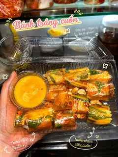 Hình ảnh Bánh Tráng Cuốn Sốt Muối Béo