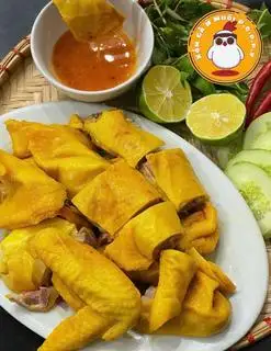 Hình ảnh Gà ủ muối nửa con - xôi ruốc heo