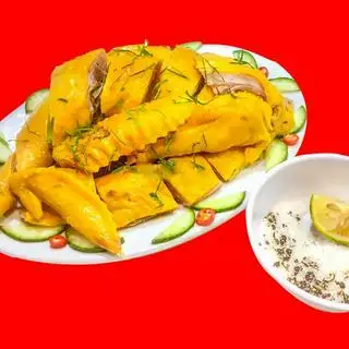 Hình ảnh Gà hấp lá chanh 1 con
