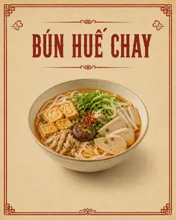 BÚN HUẾ CHAY - 48.000 ₫ tại Chay 757 - Hủ Tiếu Chay & Bún Riêu Chay - Vườn Chuối