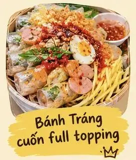 Hình ảnh Bánh Tráng cuốn full topping